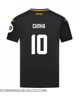 Wolves Matheus Cunha #10 Maglia Gara Trasferta Repliche 2024-25